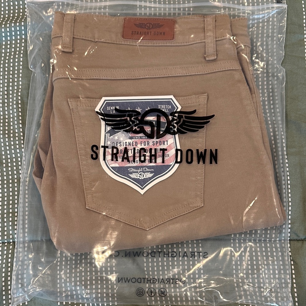 Straight Down Men's Henderson 5-Pocket Pant - Bronze 
34x32 - Picture 3 of 7